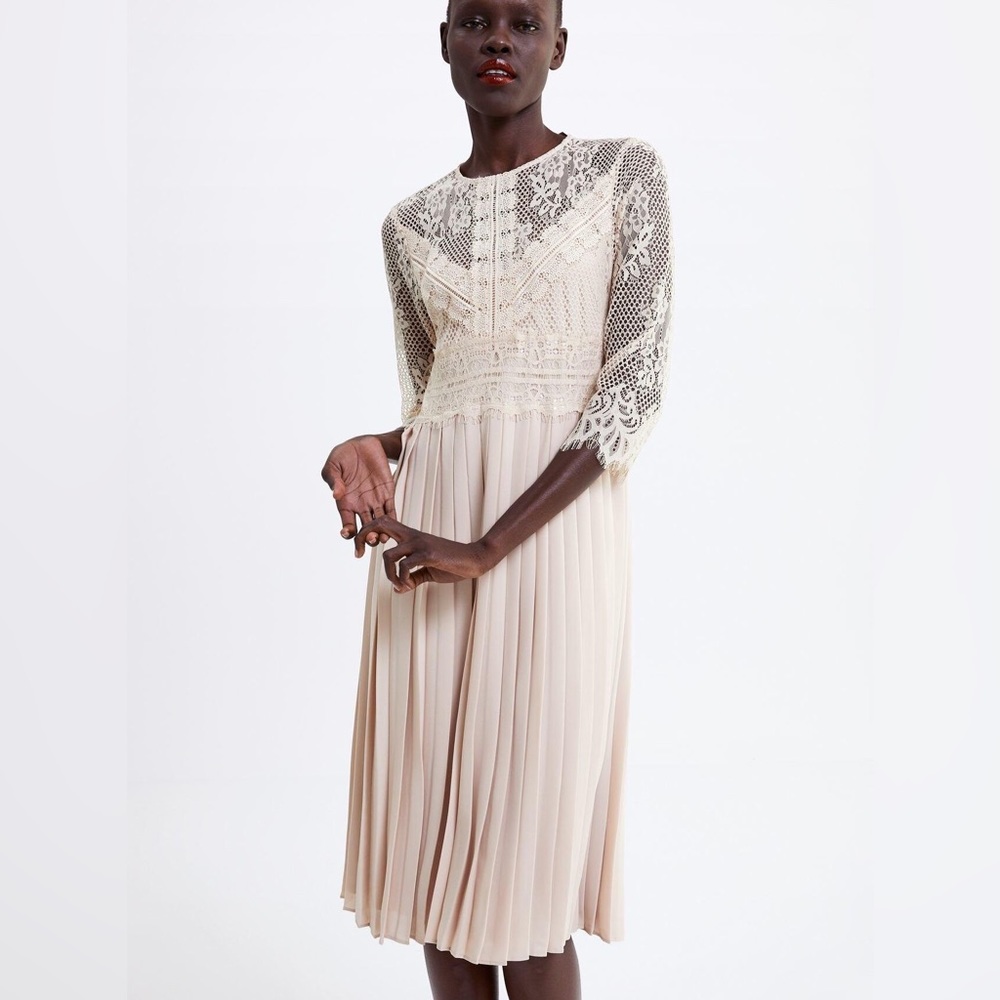 Zara Lace Midi Dress